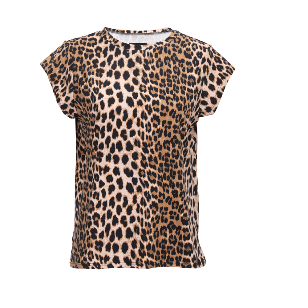 T-Shirt Alma Leopard Kort Ærme