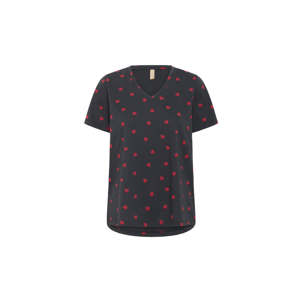 T-Shirt Karos 50112742 Black Red