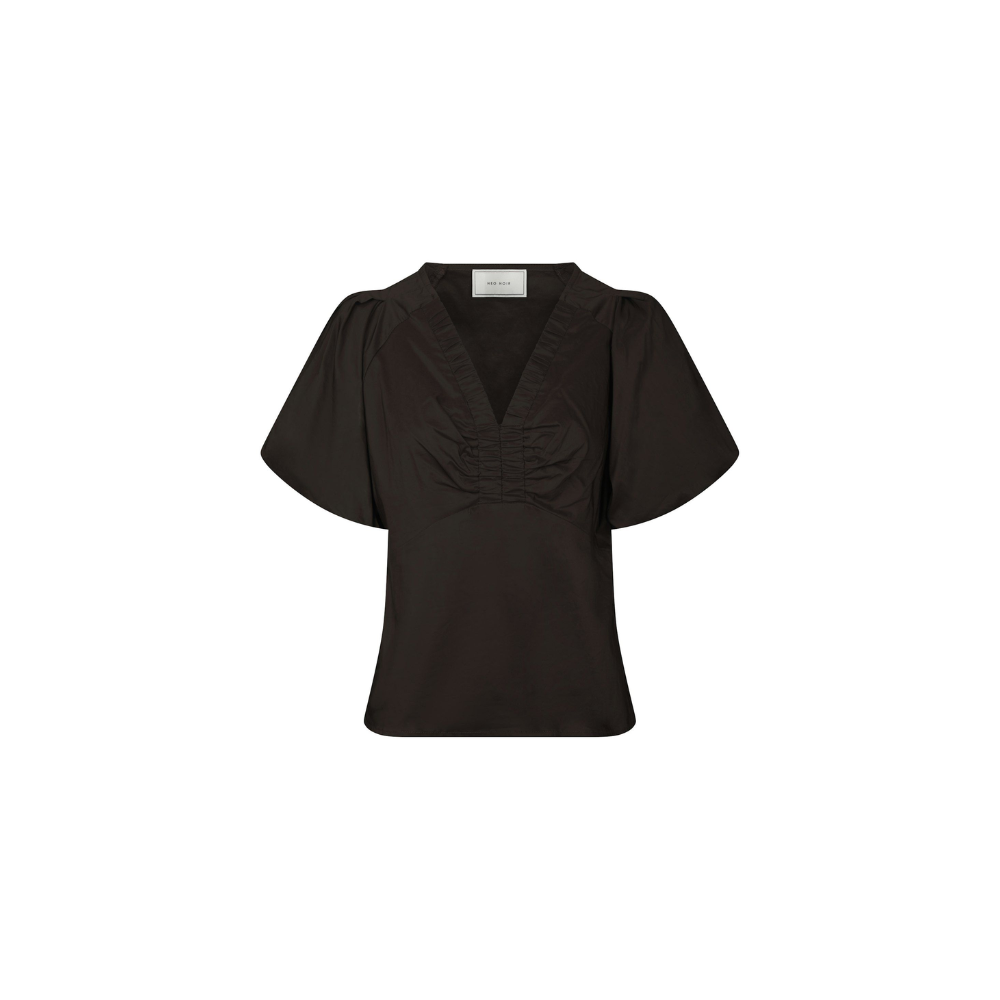 Bluse Irina Poplin 162219 Chocolate Brown