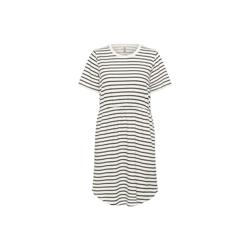 Kjole Marlie 50111948 White Black Stripe