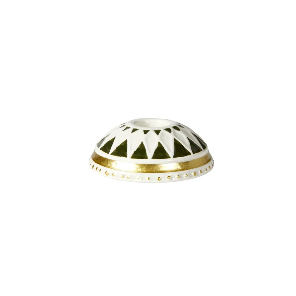 Lysestage Harlekin 222422 White/Gold
