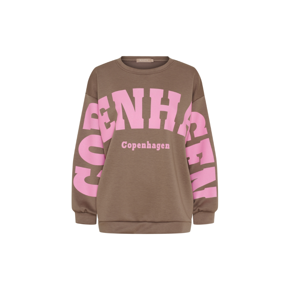 Sweartshirt Hibiscus 22659 Fango