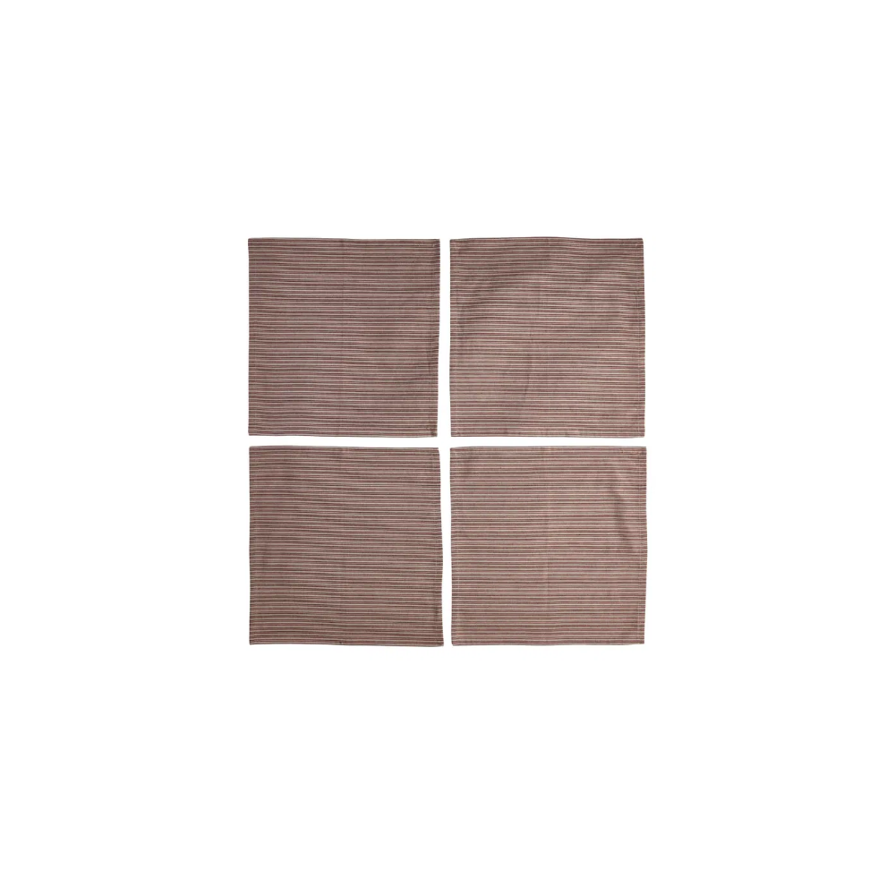 Mundserviet Bomuld 223482 Red/Nautral