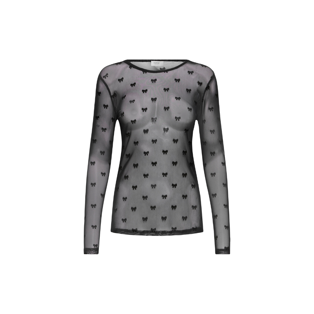 Mesh T-Shirt Deta 20610740 Black Bows