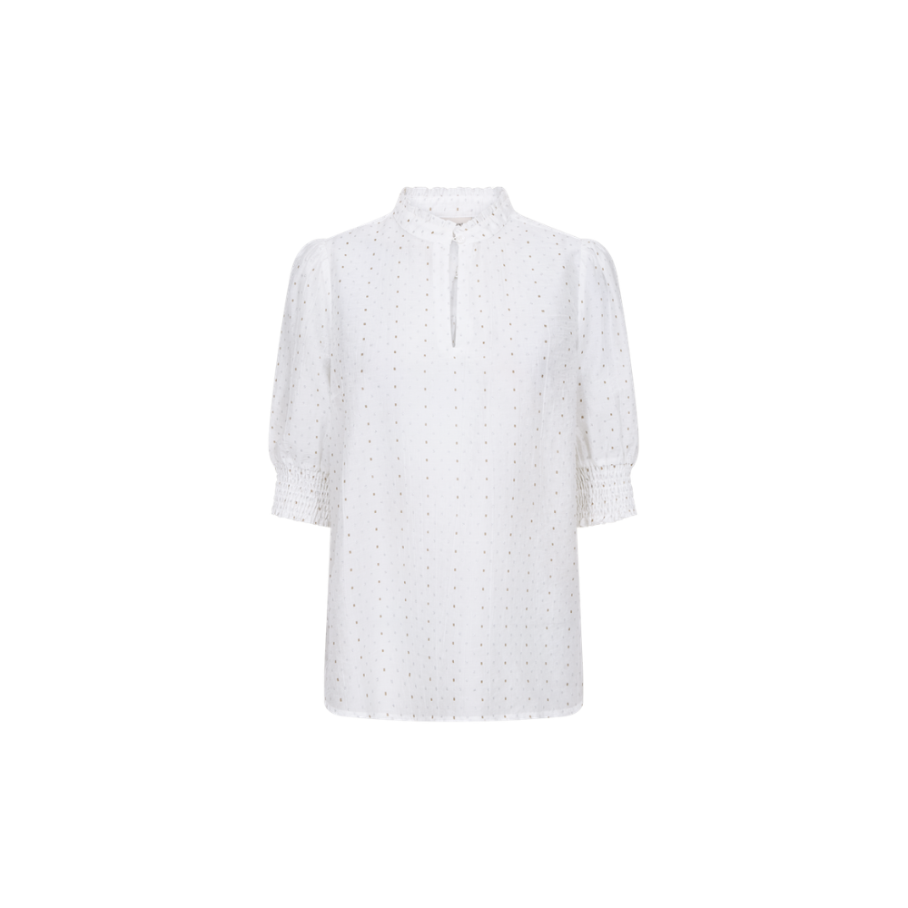 Bluse Flory 208002 White w. Silver