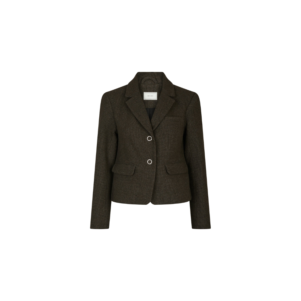 Blazer Waed Mini Check 166184 Brown Melange