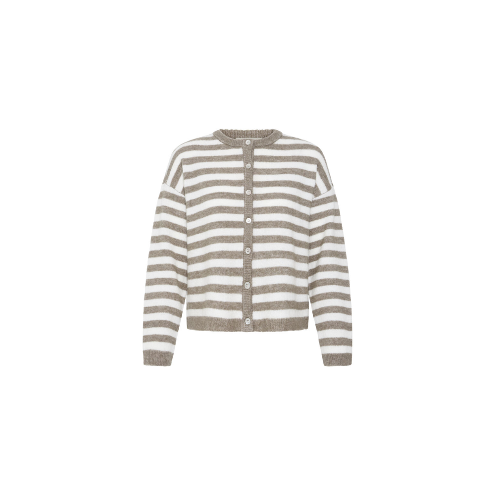 Strik Cardigan Idaa 20618350 Driftwood Stripe