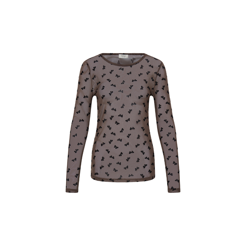 Mesh T-Shirt Deta 20610740 Brown Bows