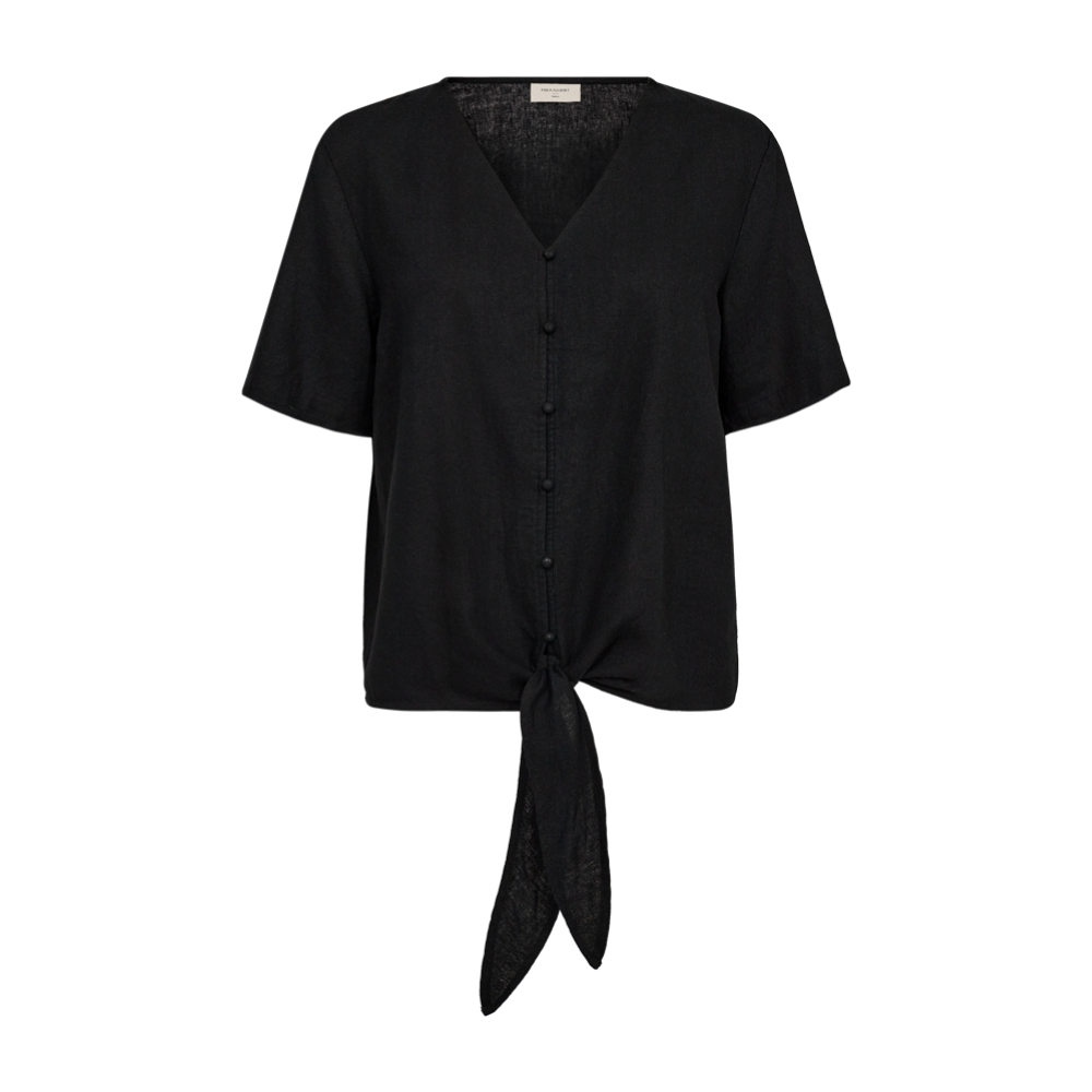 Hør Bluse 204238 Black