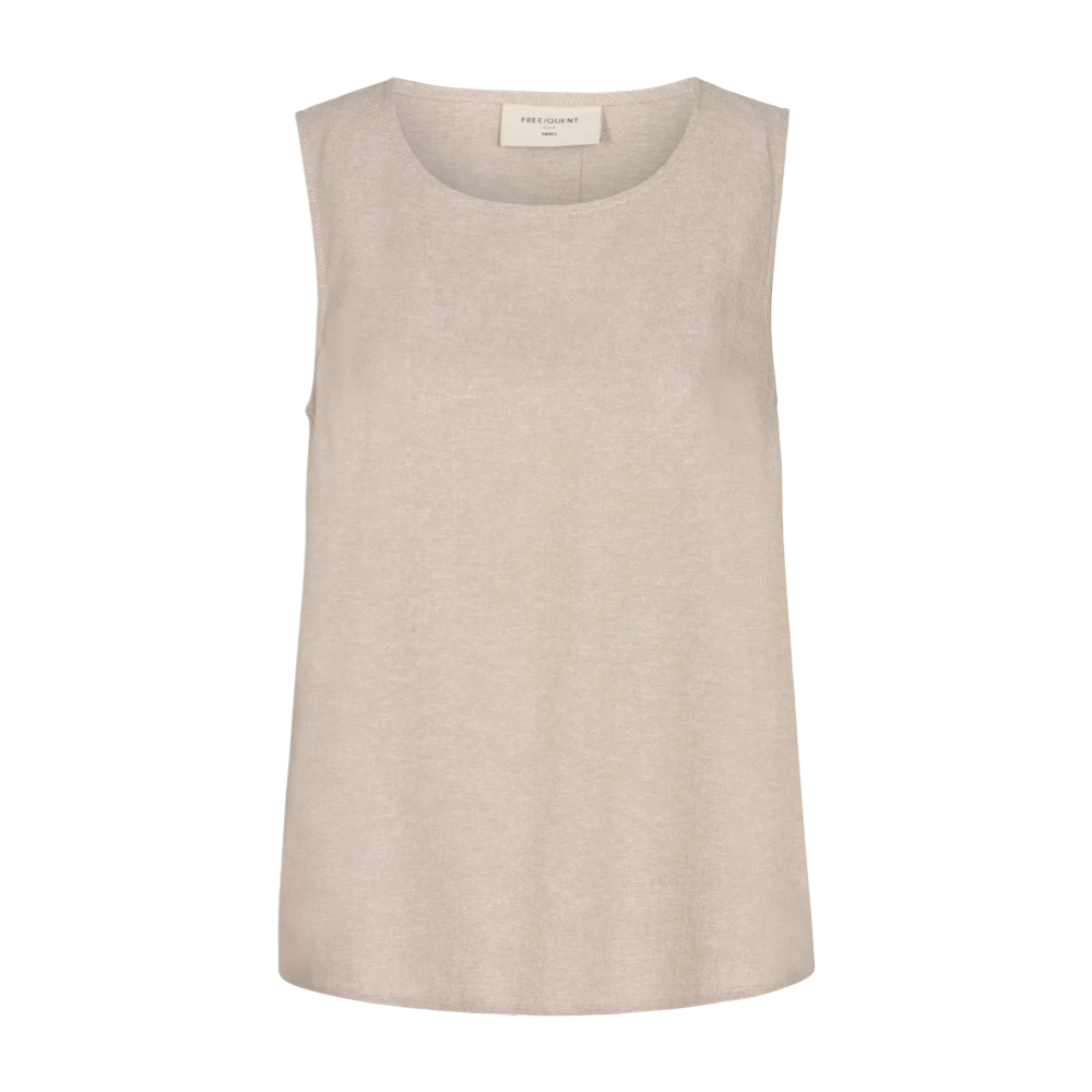 Hør top Lava 124867 Sand Melange