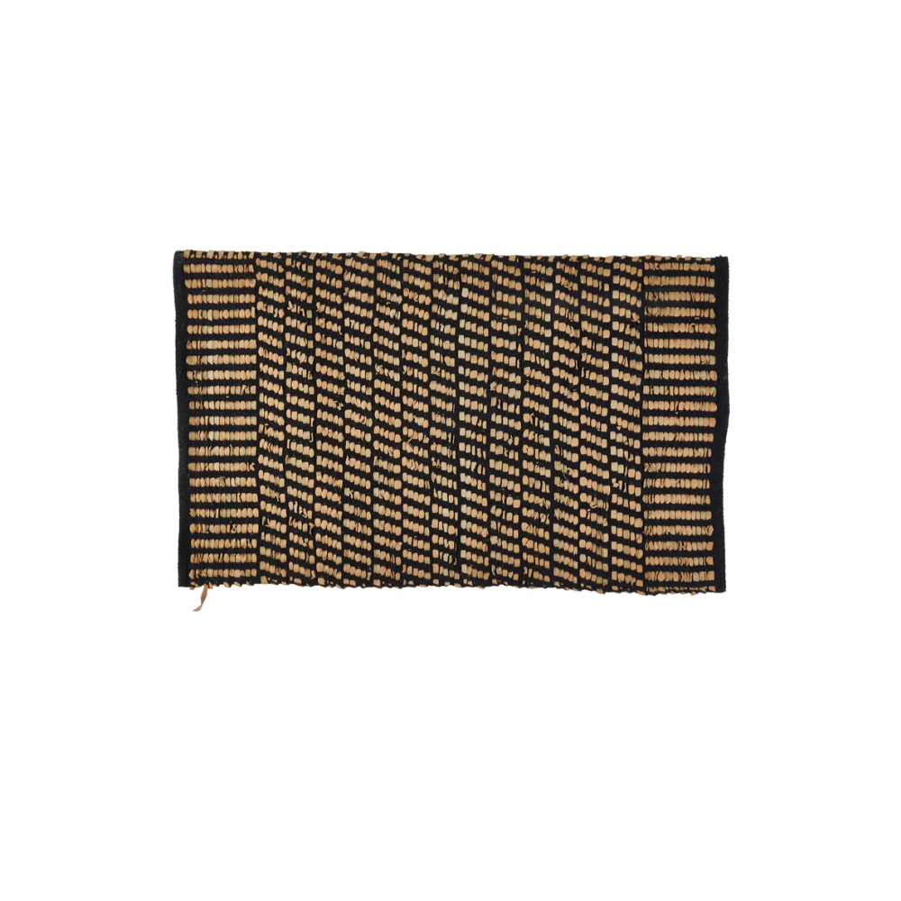 Tæppe Læder 243625 Brown/Black