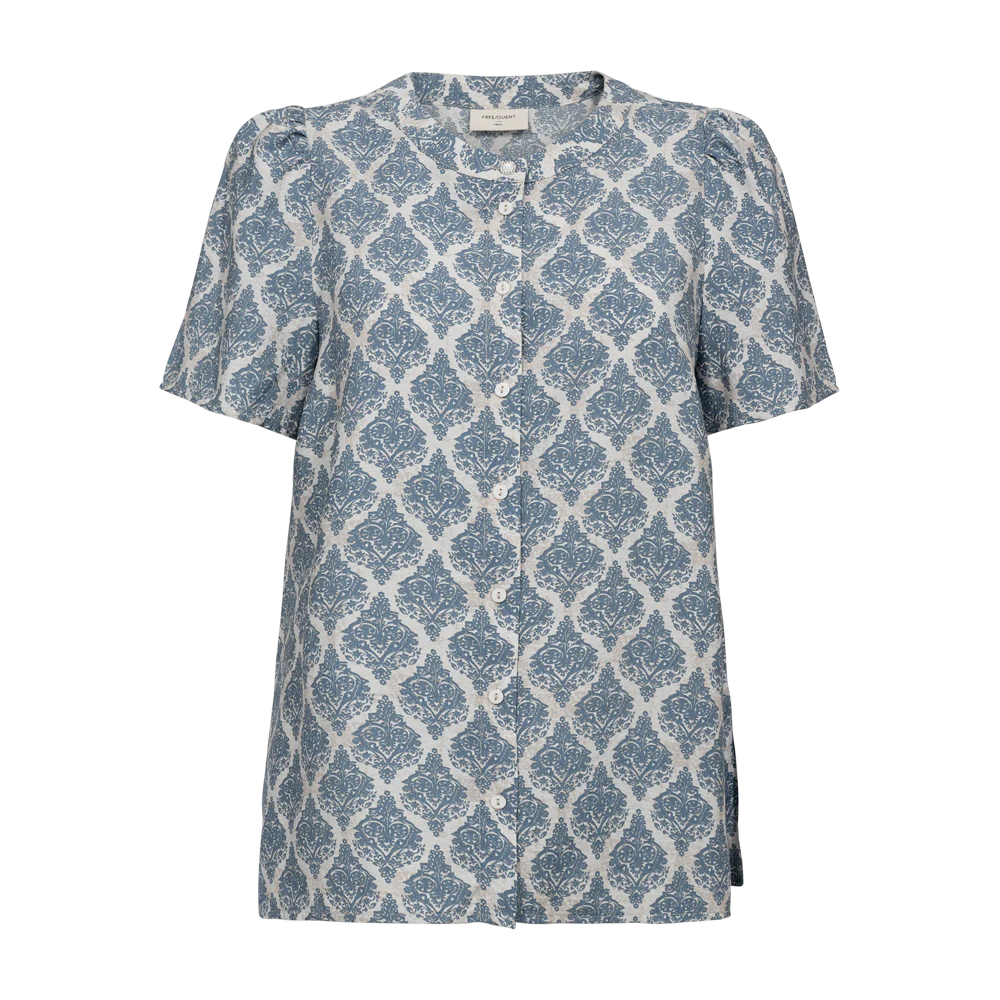 Bluse Aby 207190 off white w. China blue