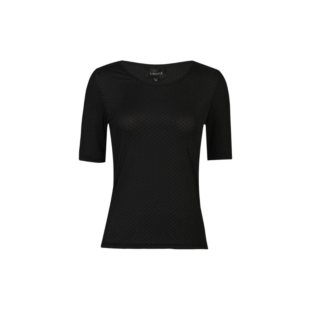 Mesh T-Shirt 22011 Black Dot