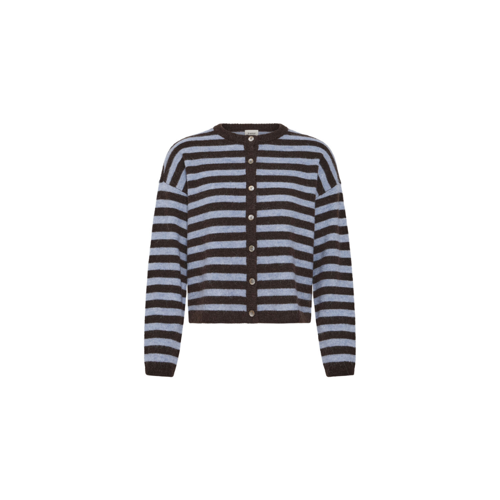 Strik Cardigan Idaa 20618350 Hot Fudge Stripe