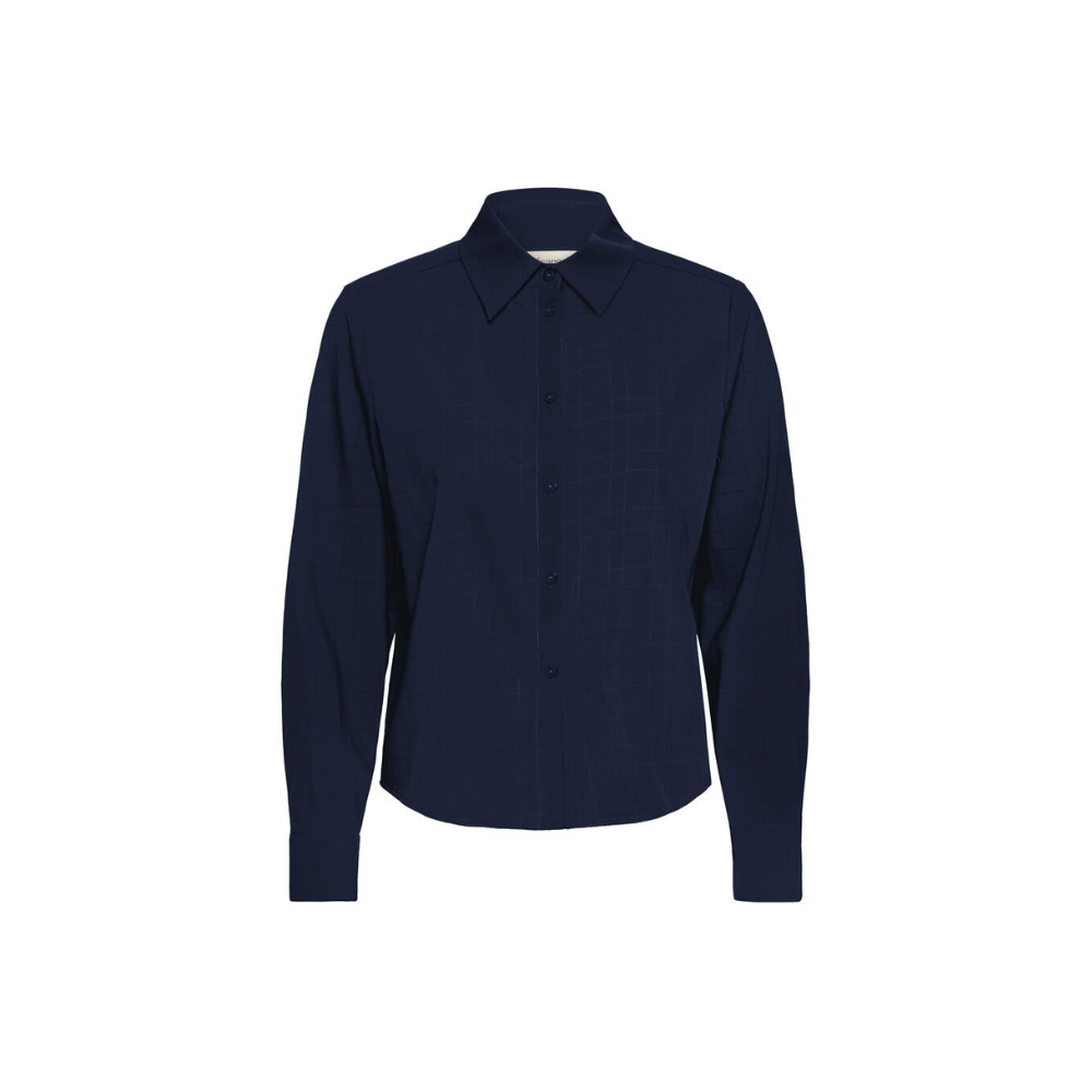 Skjorte Checka 20616231 Navy