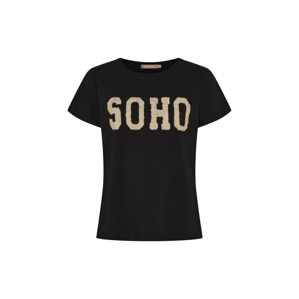 T-Shirt Herdis 84275 Black Beige