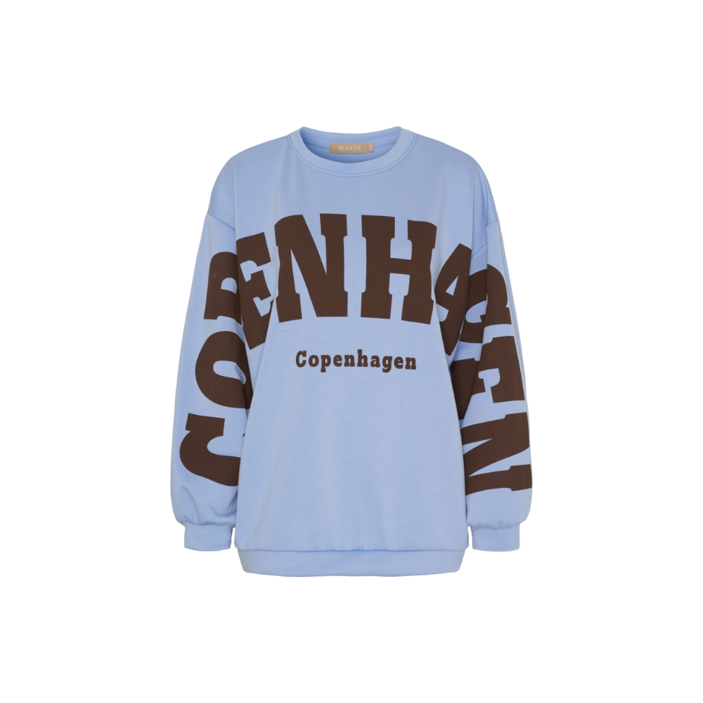 Sweartshirt Hibiscus 22659 Sky Blue