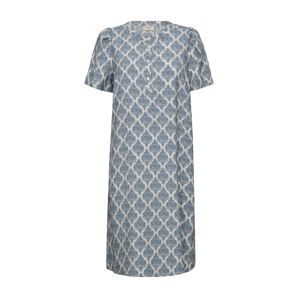 Kjole Aby 207191 Off white w. China Blue