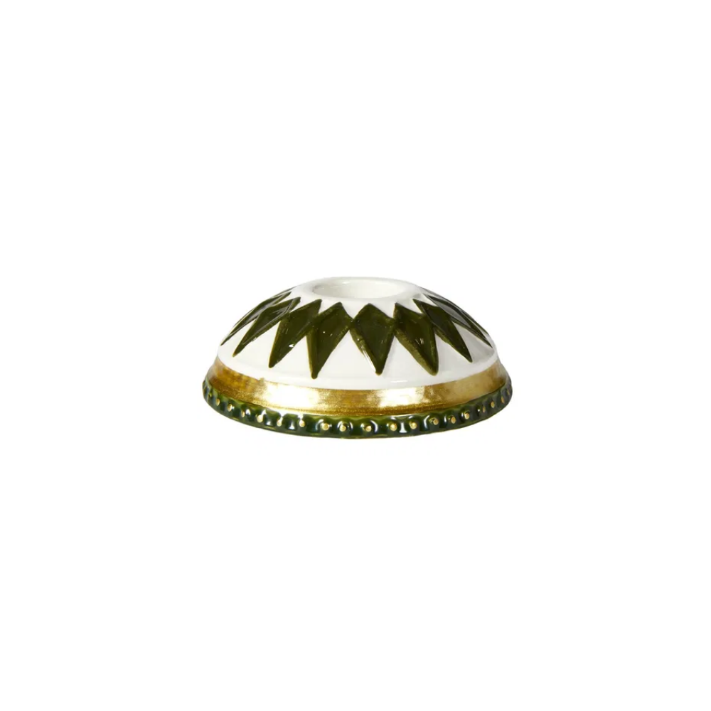Lysestage Harlekin 222422 Green/Gold