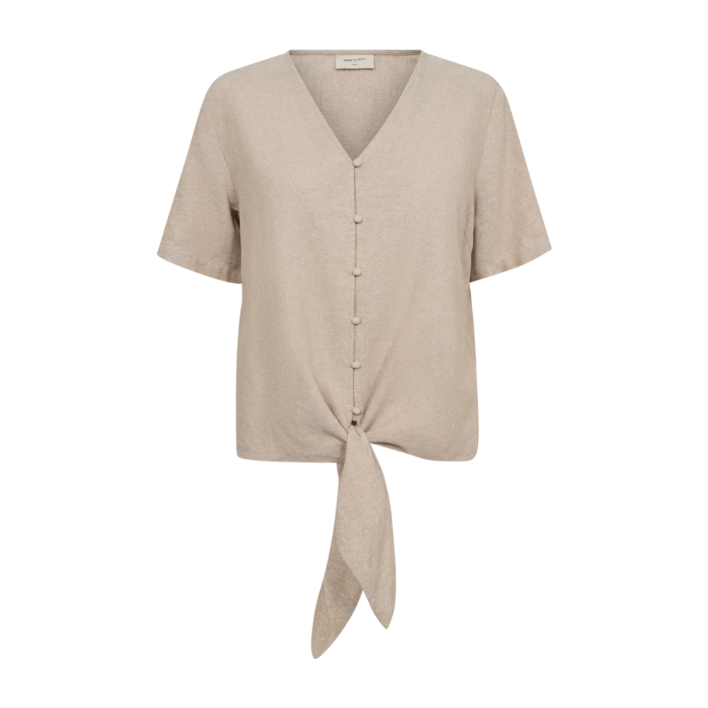 Hør Bluse 204238 Sand