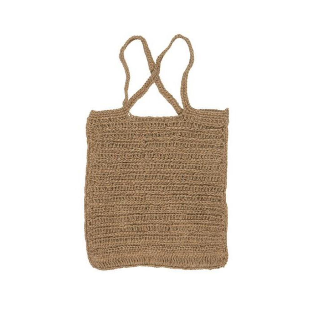 Hæklet Taske Jute 6178-30 Natur
