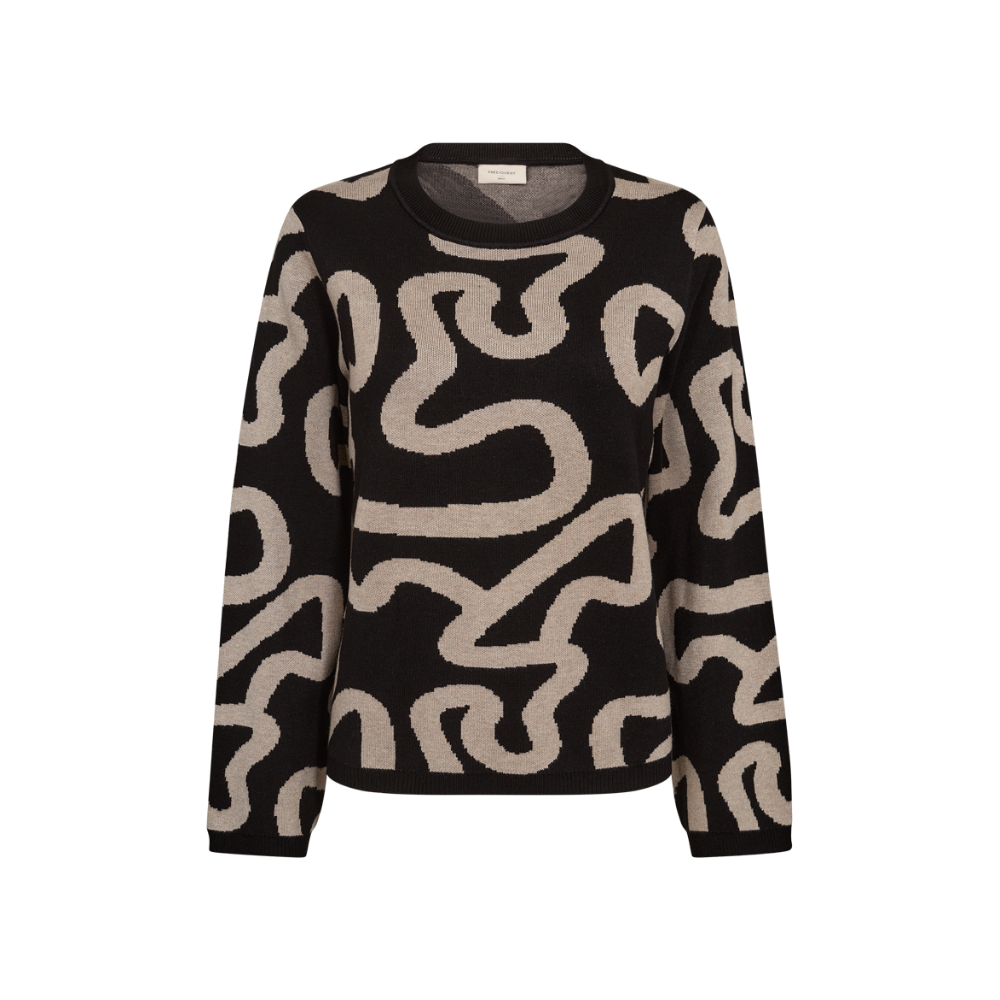 Pullover Ani 204496 Black/Taupe