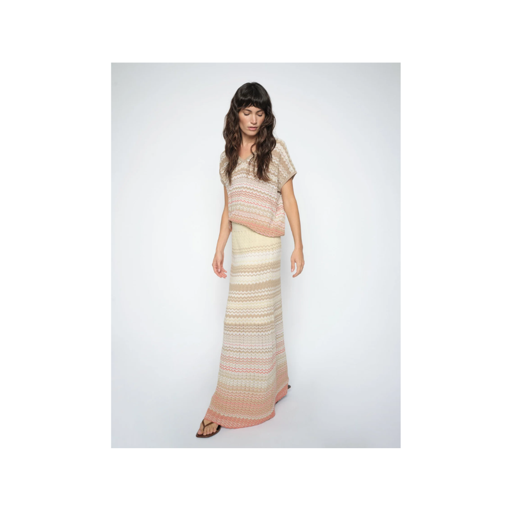Nederdel Hopi 170720 Zig Zag Ecru