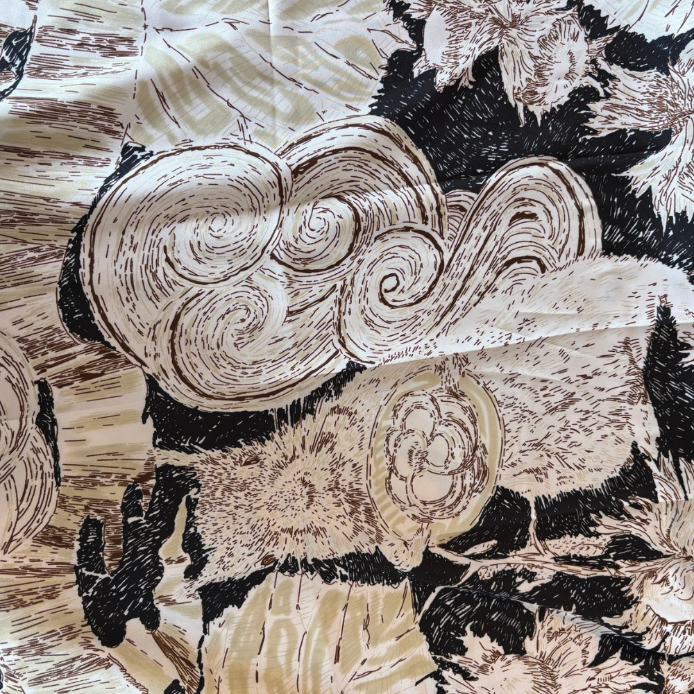 Beige m. Abstrakt blade 003