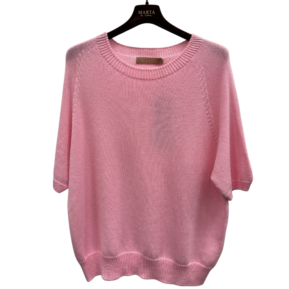 Strik Bluse 707C Baby pink