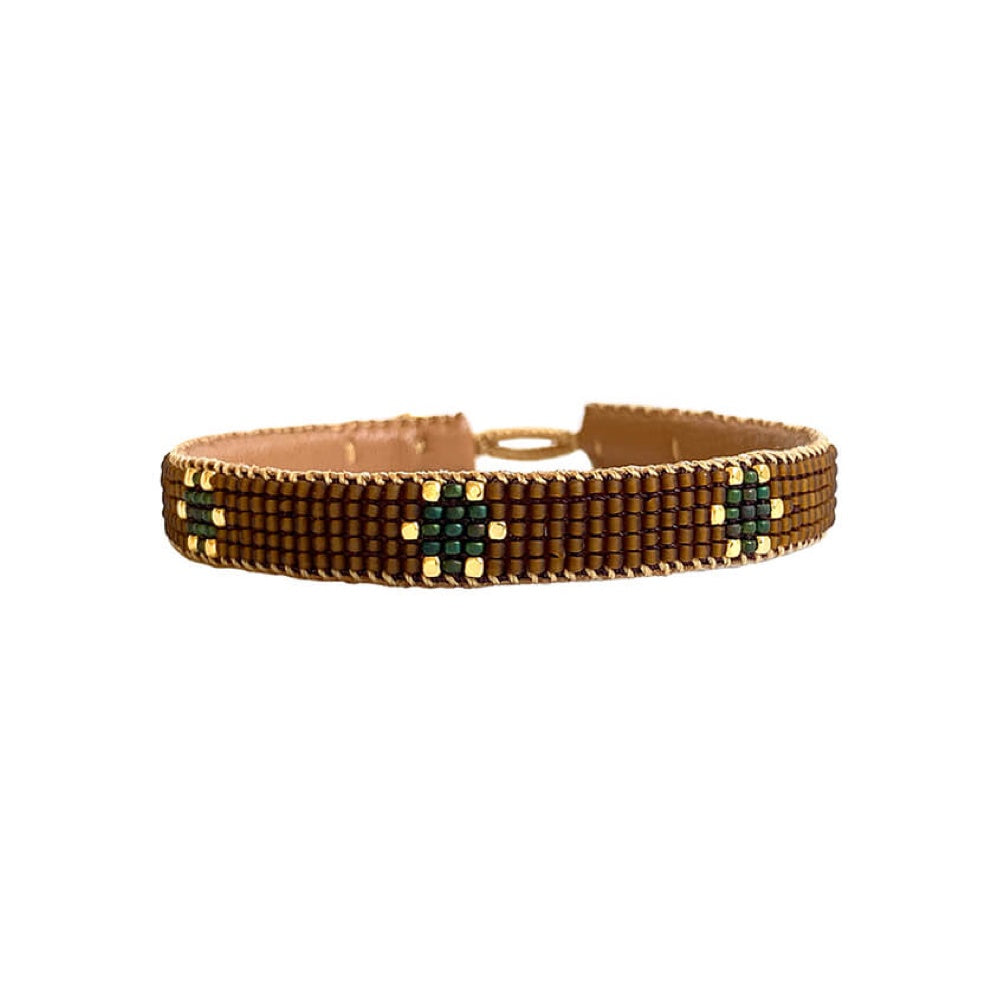 Armbånd Flower Brown BB02