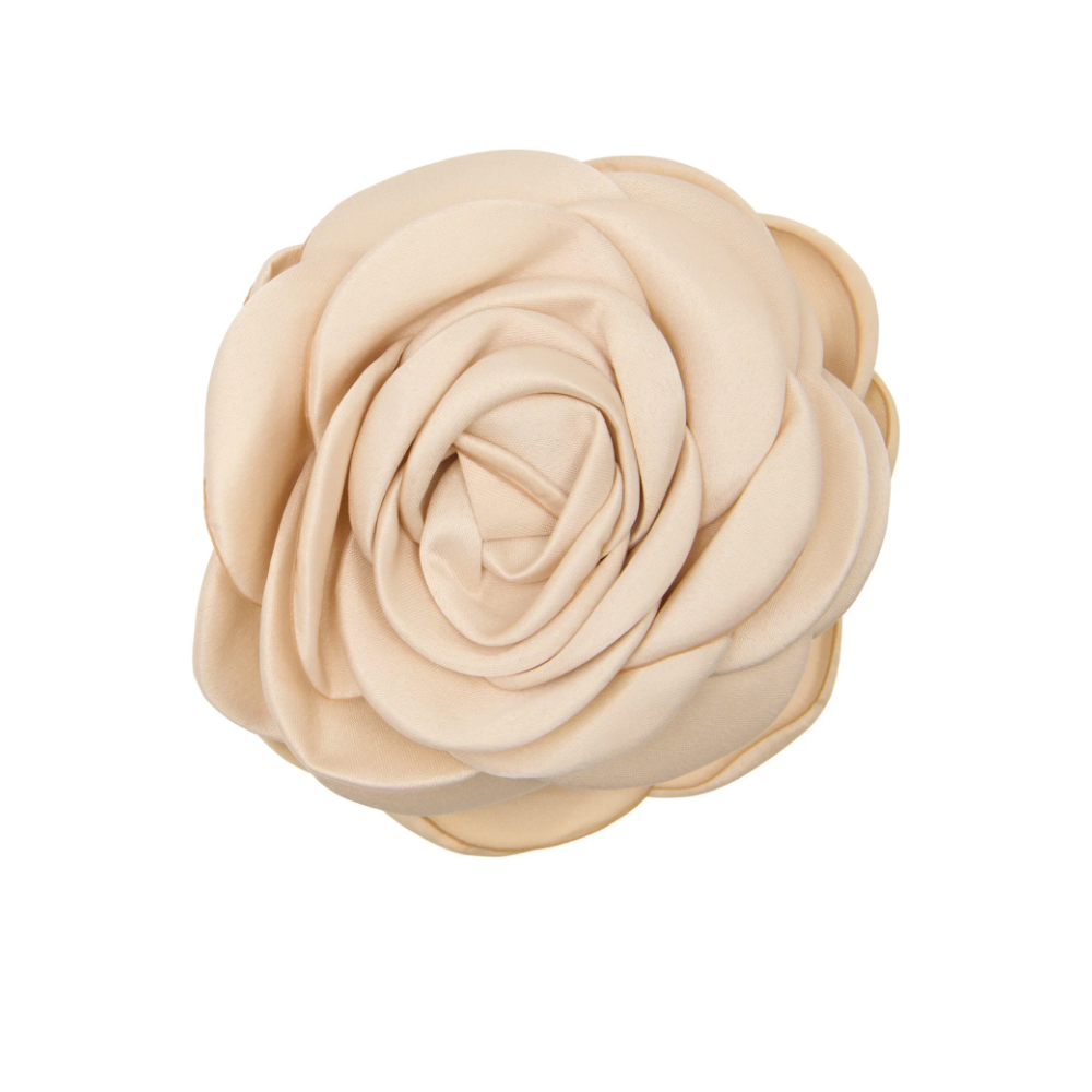 Hårklemme Giant Satin Rose CL51 Beige
